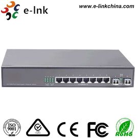 8 Port Gigabit PoE + 2 port SFP Managed Gigabit Ethernet Switch 0-120km distance