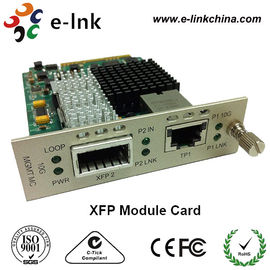 XFP To UTP Fiber Ethernet Media Converter , Multimode Fiber To Ethernet Converter