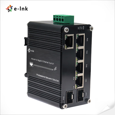 Mini Industrial High Power 90W 802.3bt PoE Gigabit Ethernet Switch IP40 Rated and DIN-rail Mountable