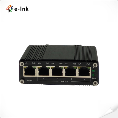 LNK-IPE104-90 Industrial PoE Extender, 1-Port In, 4-Port Out, 802.3af/at