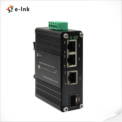 Gigabit Industrial Switch 4 Port With Voltage Booster 12-48VDC