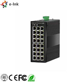 Gigabit DIN Rail Ethernet Fiber Optic Switch Industrial Managed 24 Port 10/100/1000Mbps