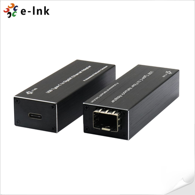 SFP 섬유 기가비트 이더넷 네트워크 어댑터 5W 9K 거대한 프레임 FCC에 대한 극소 작은 USB Ｃ
